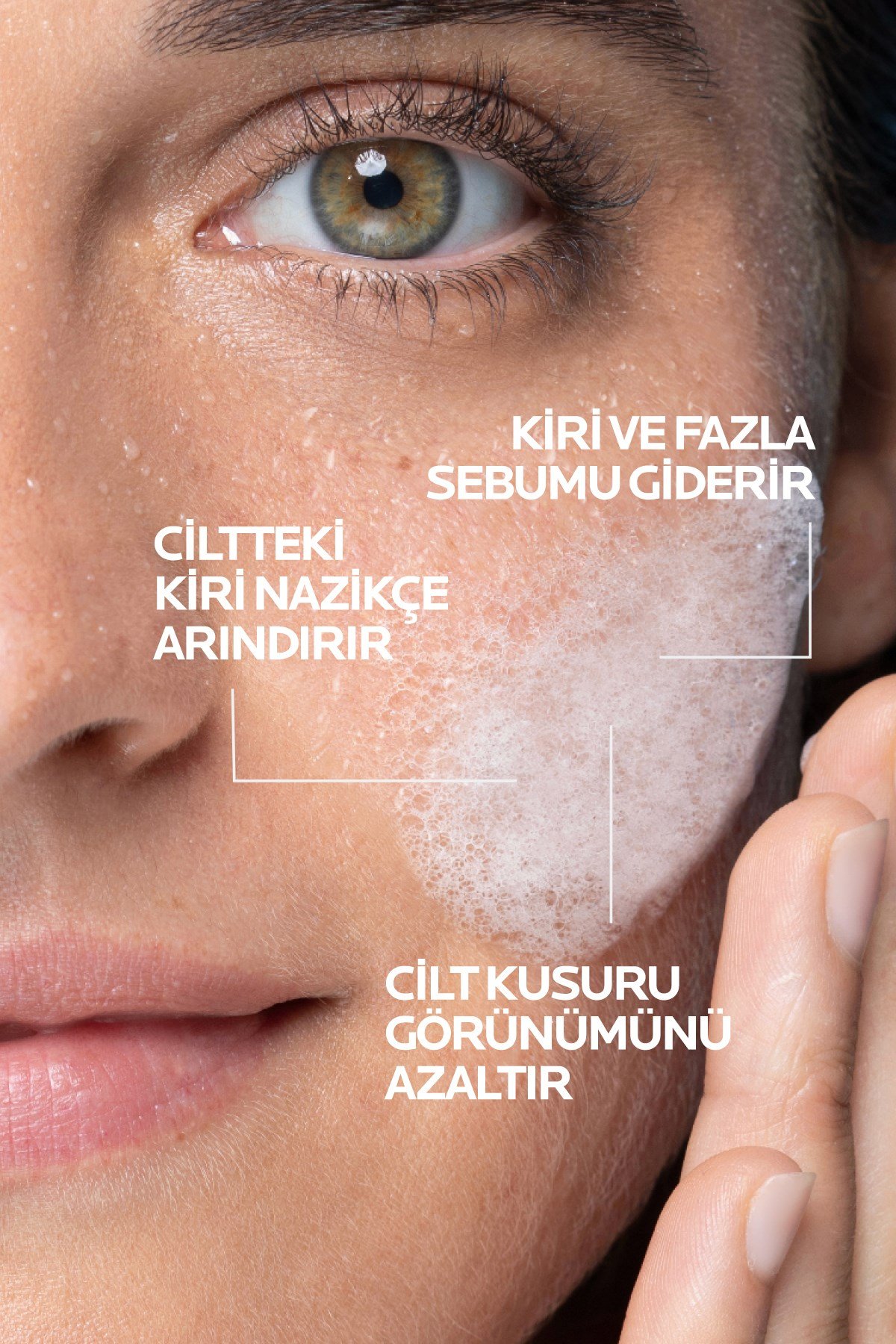 Yağlı ve Akneye Eğilimli Ciltler için Effaclar Yüz Temizleme Jeli 400 ml
