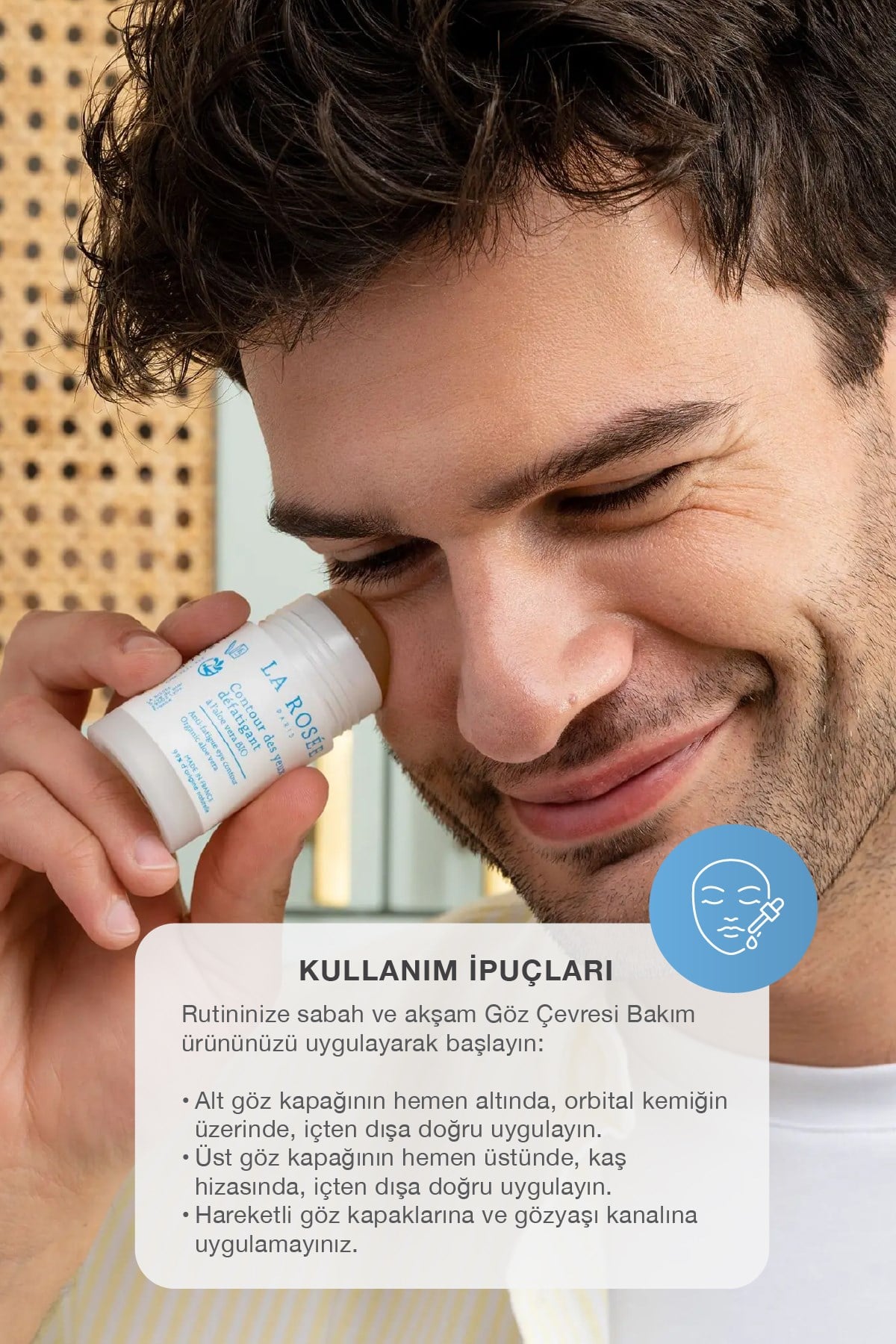 YORGUNLUK KARŞITI GÖZ ÇEVRESİ STİCK Organik Aloe Vera İçeren - 15 mL