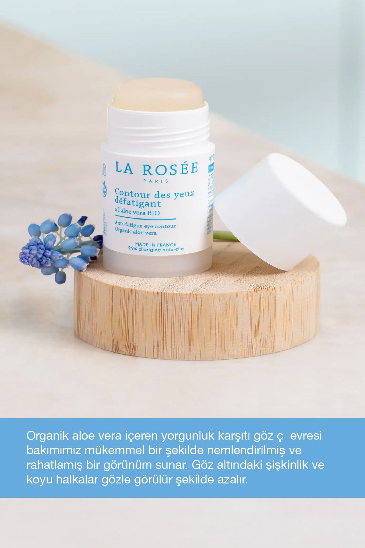 YORGUNLUK KARŞITI GÖZ ÇEVRESİ STİCK Organik Aloe Vera İçeren - 15 mL