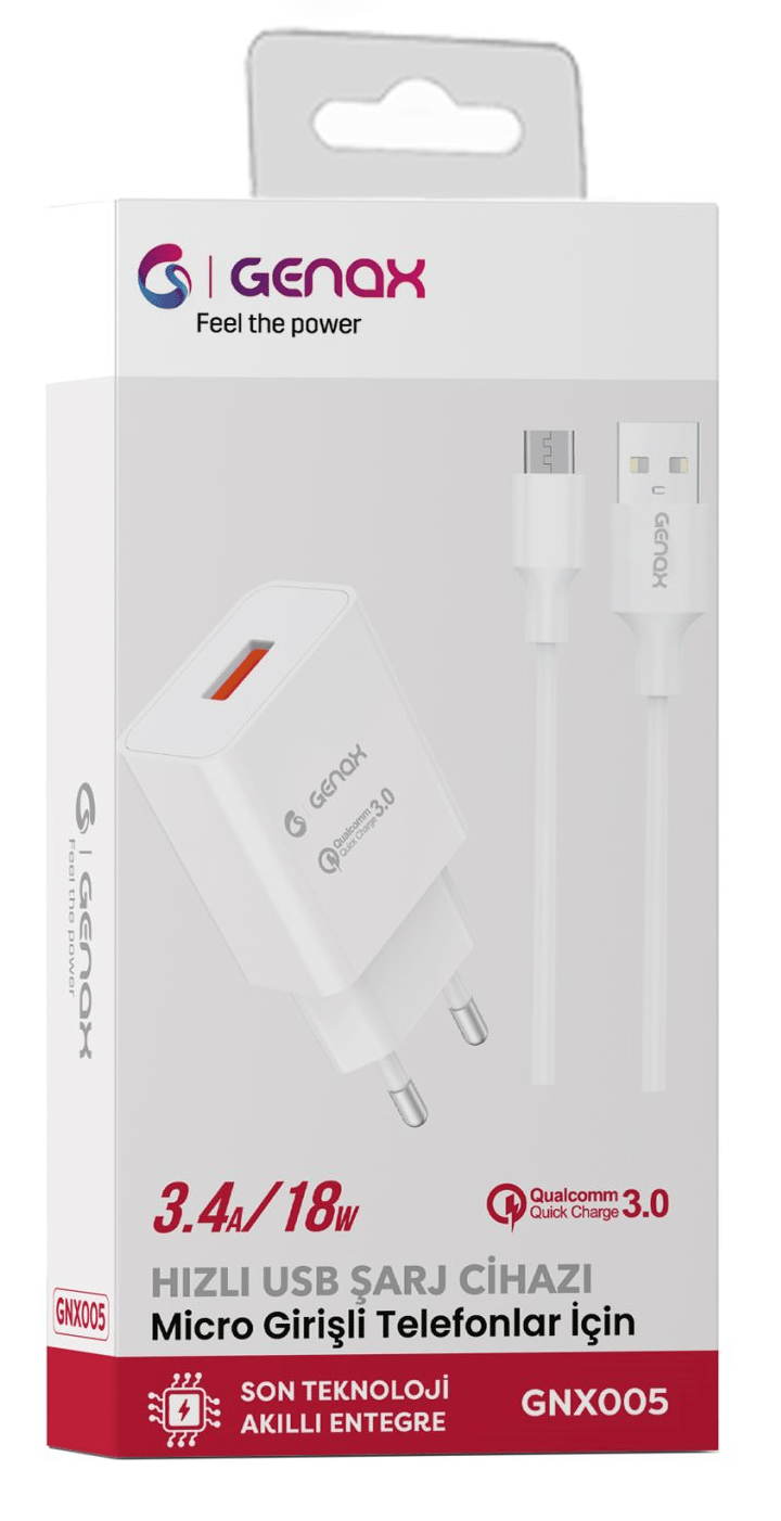 Toptan 3.4a/18w Micro Hızlı Usb Şarj Cihazı Seti