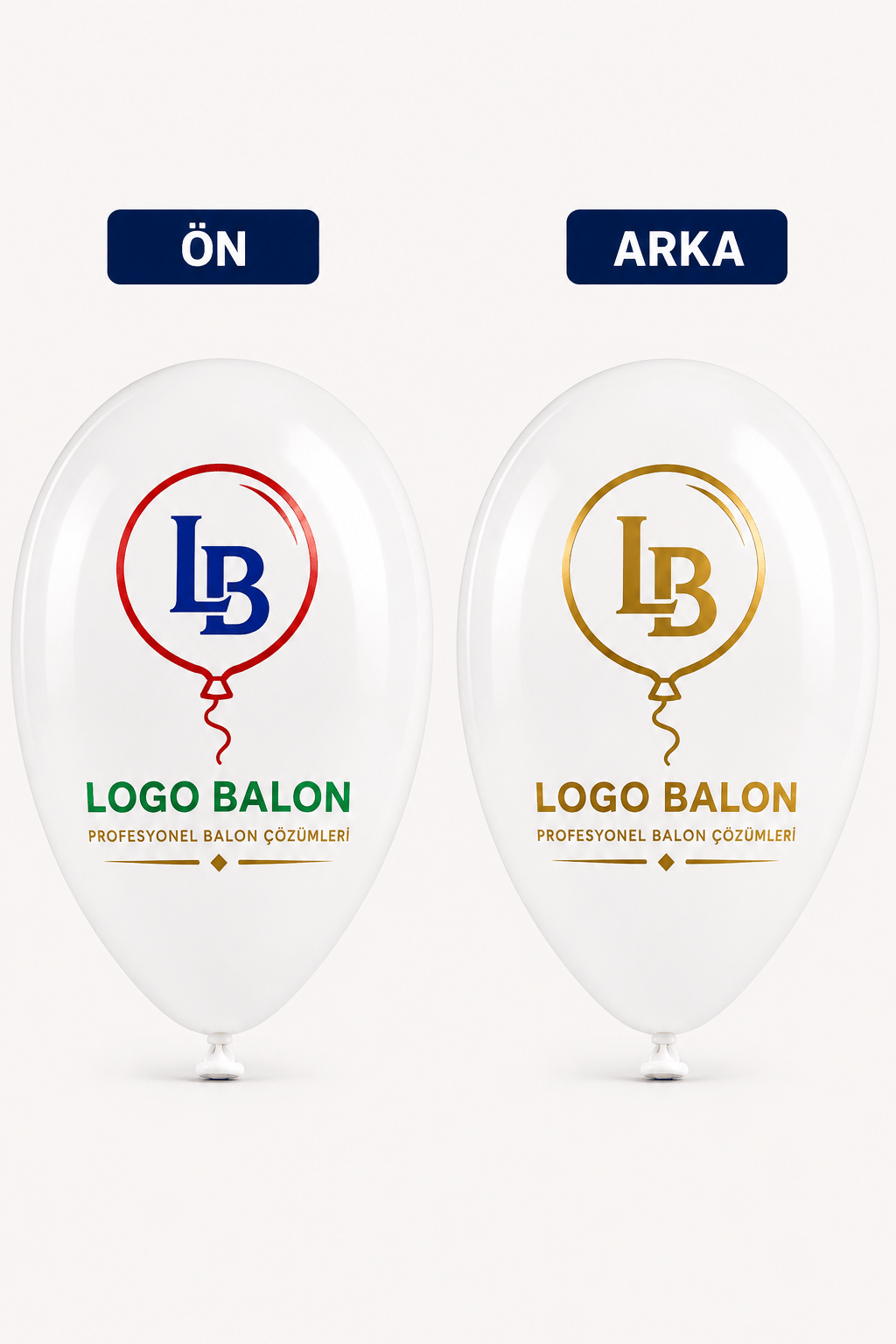 Baskılı Reklam Balonu 4+1 Çift Yüz 2 Renk Baskılı