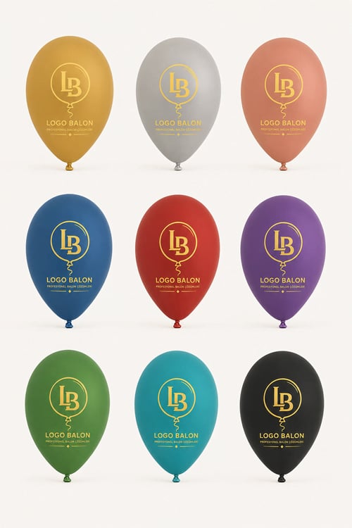 Logo Baskılı Balon (1+0 Tek Renk Baskı)