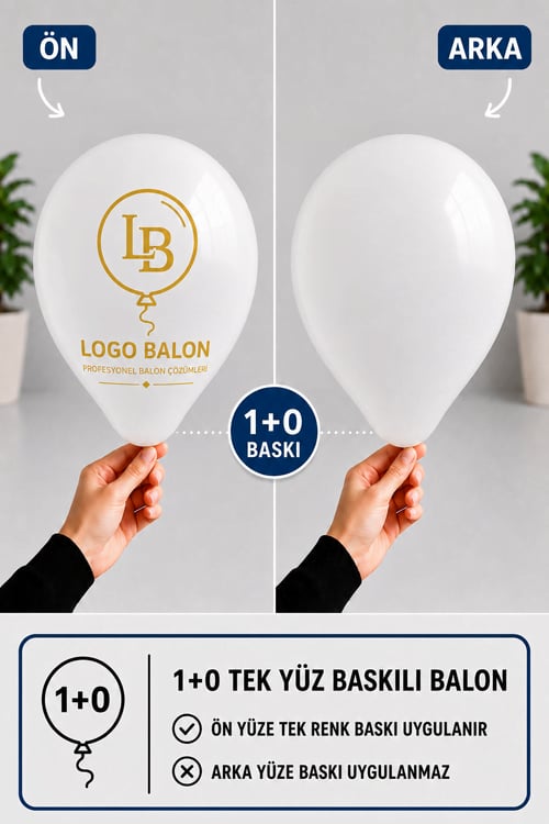 Logo Baskılı Balon (1+0 Tek Renk Baskı)