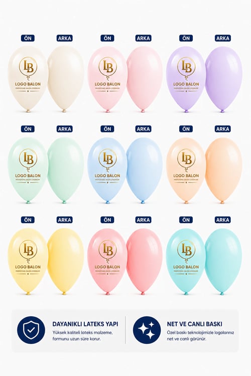 Logo Baskılı Balon (1+0 Tek Renk Baskı)