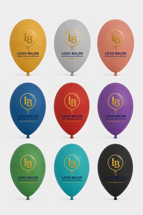 Logo Baskılı Balon (2+0 Tek Renk Baskı)