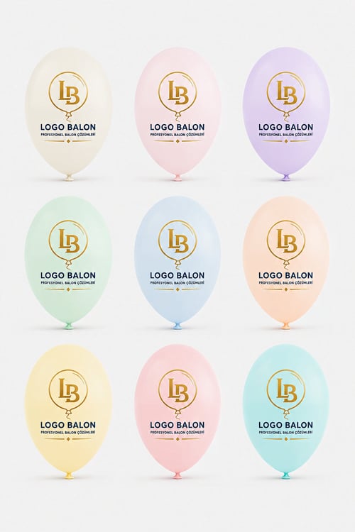 Logo Baskılı Balon (2+0 Tek Renk Baskı)