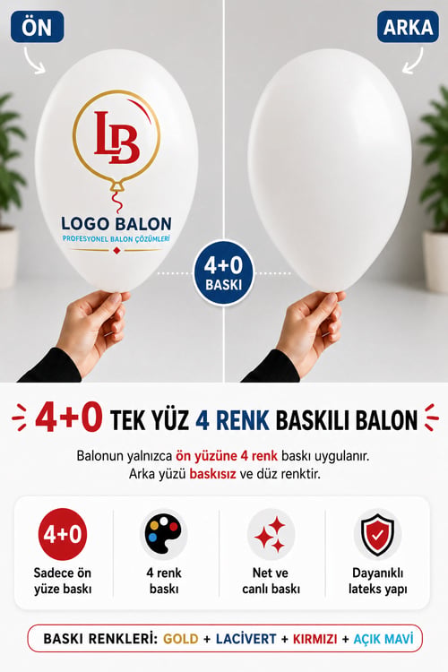 Logo Baskılı Balon (4+0 Dört Renk Baskı)