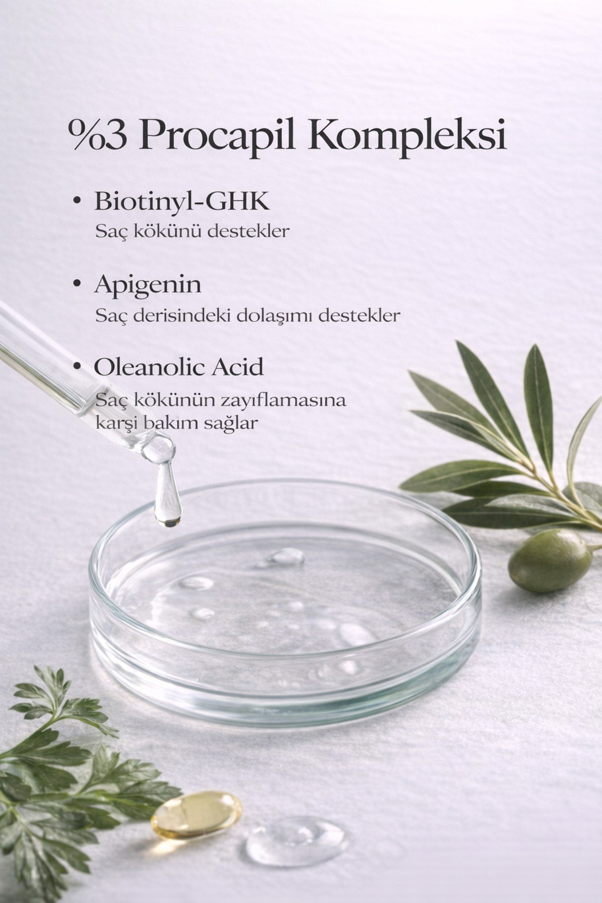 Saç Dökülme Karşıtı Şampuan Procapil Biotin Saç Güçlendirici Sülfatsız Dermokozmetik 400 ml