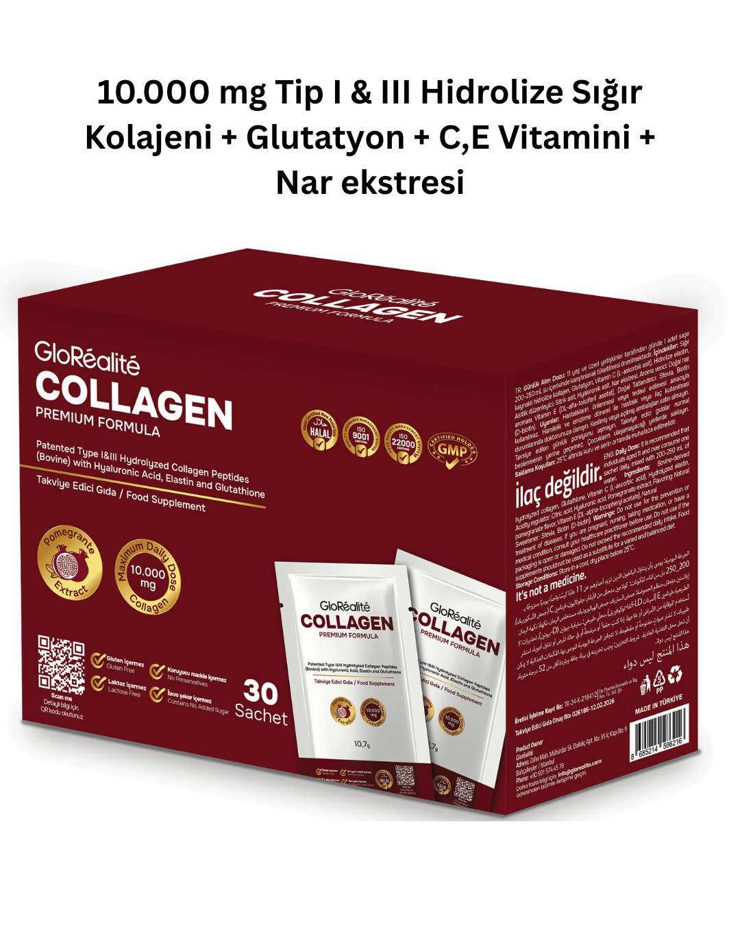 GloRéalité Premium Kolajen Kompleksi – 30 Saşe