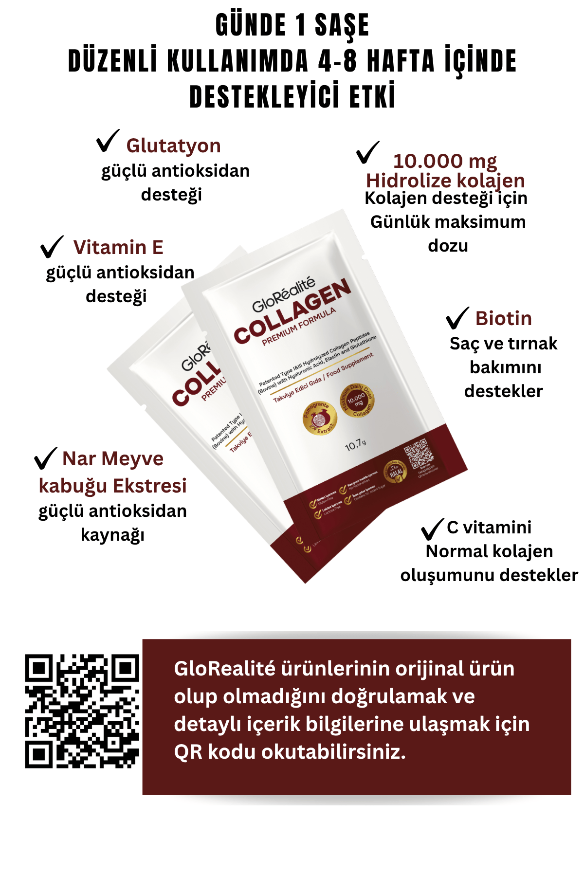 GloRéalité Premium Kolajen Kompleksi – 30 Saşe