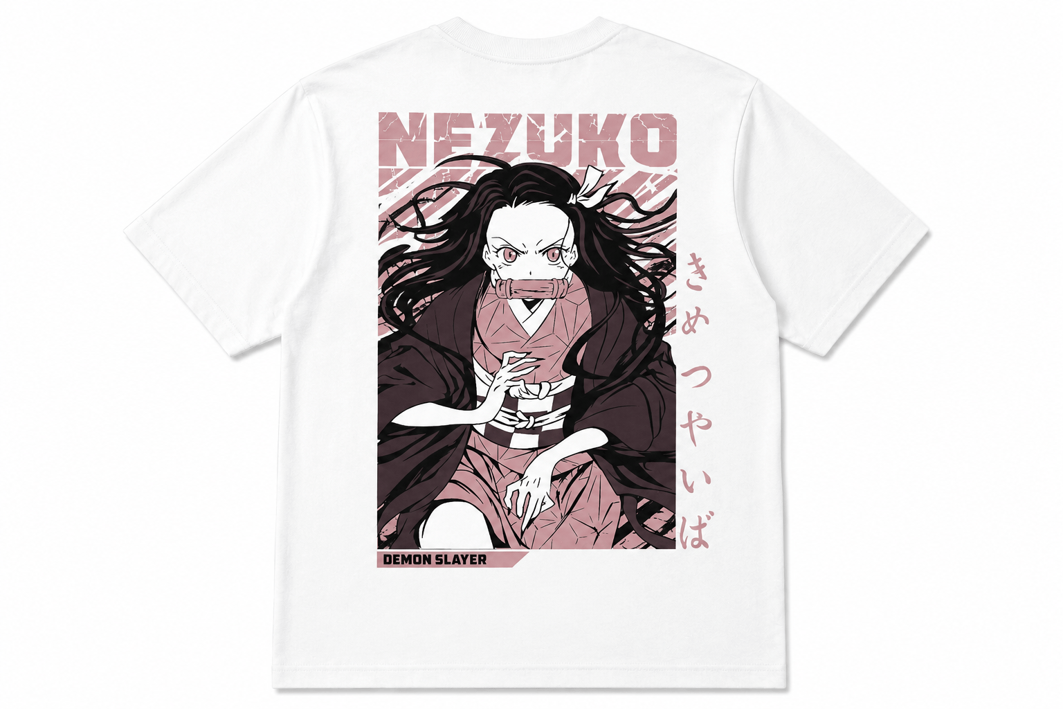 Nezuko Anime Baskılı Tişört – Unisex