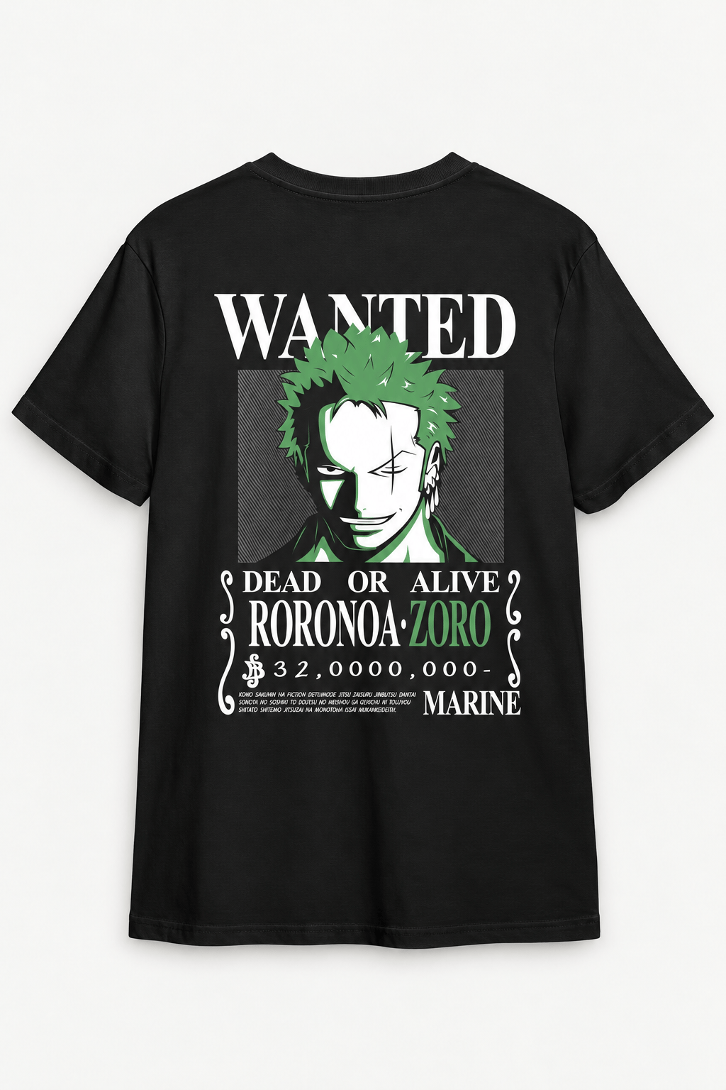One Piece – Roronoa Zoro Dead or Alive Anime Tişört