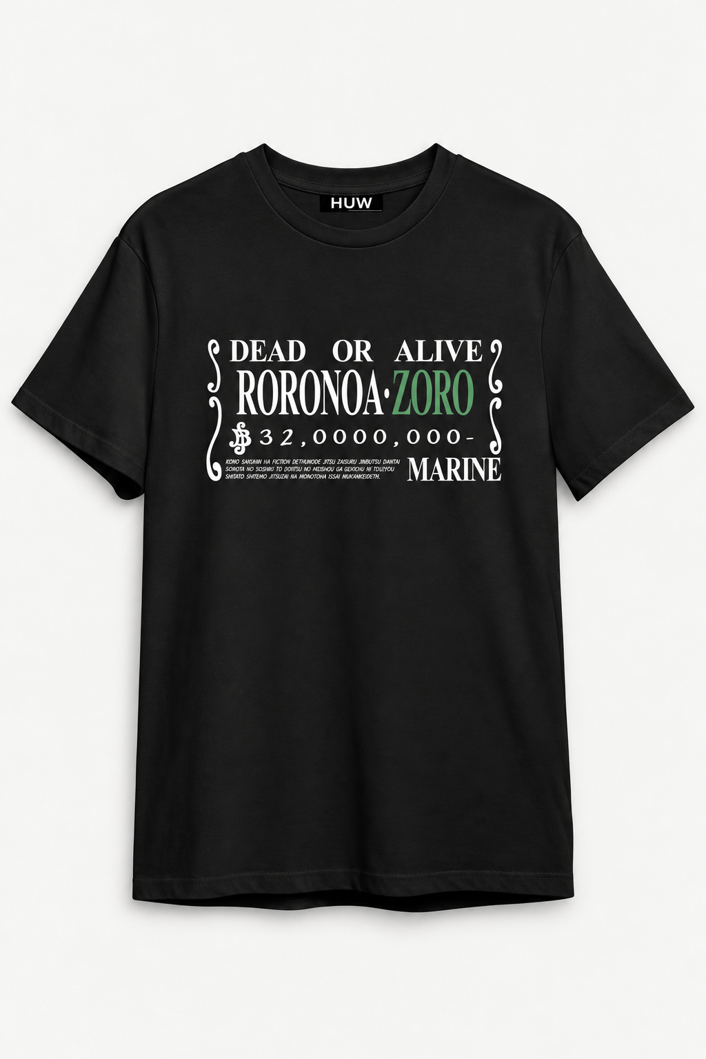 One Piece – Roronoa Zoro Dead or Alive Anime Tişört