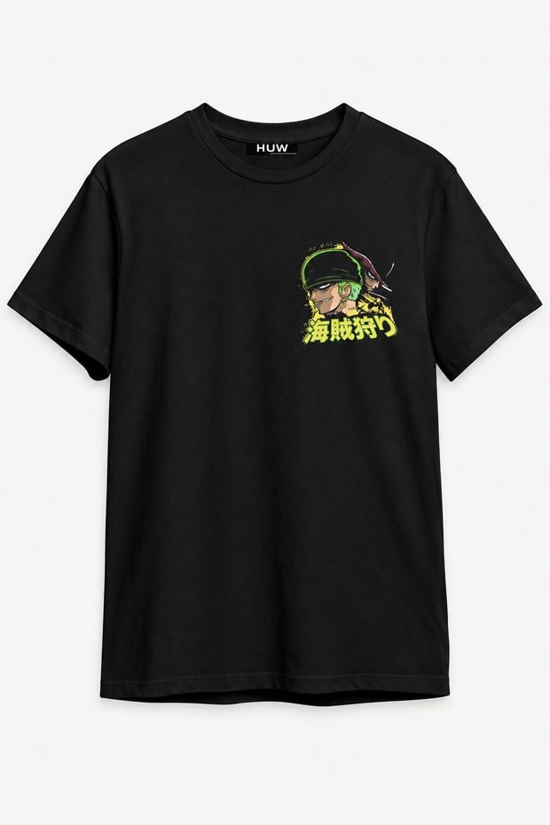 One Piece – Roronoa Zoro Üç Kılıç Stili Anime Tişört