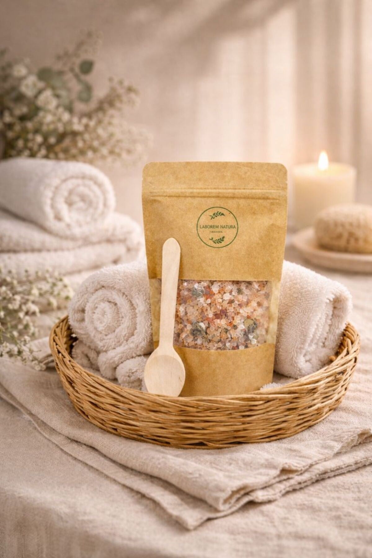 Okaliptüs & Adaçayı Çok Amaçlı Banyo, Ayak ve Vücut Tuzu | Mineralli Rahatlatıcı Bakım Tuzu 200 gr