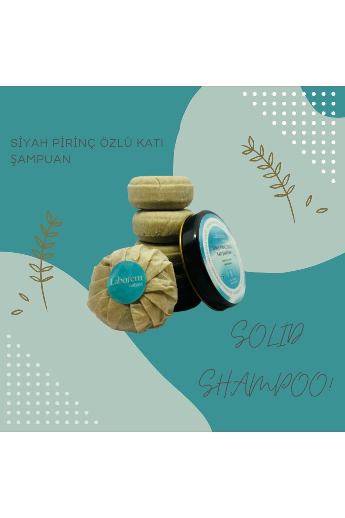 Siyah Pirinç Özlü Katı Şampuan, 50 gram