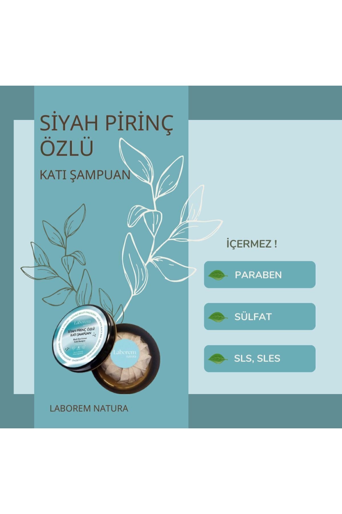 Siyah Pirinç Özlü Katı Şampuan, 50 gram
