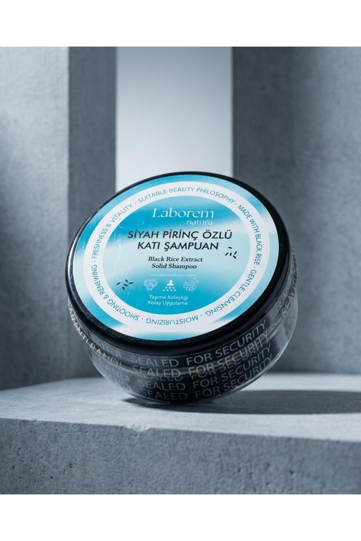 Siyah Pirinç Özlü Katı Şampuan, 50 gram