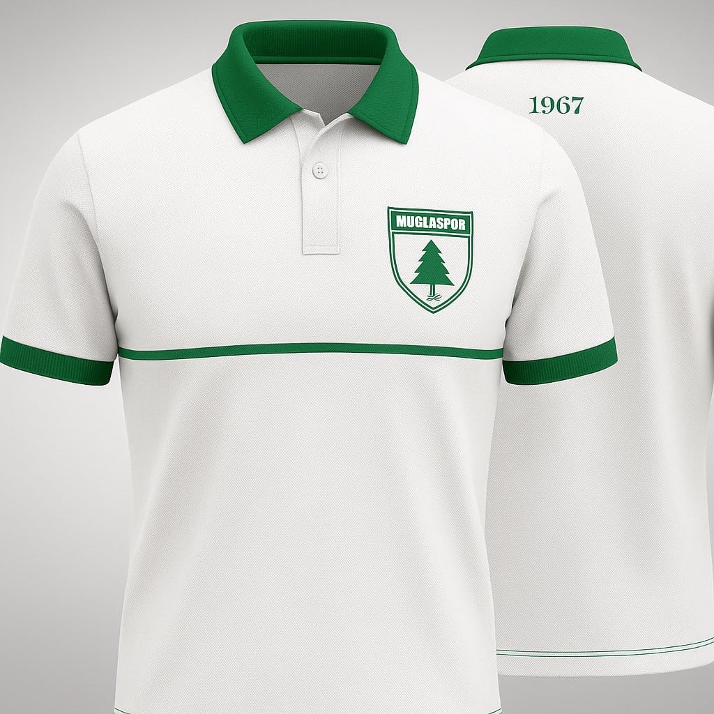 MUĞLASTORE BEYAZ POLO YAKA PREMIUM TSHIRT