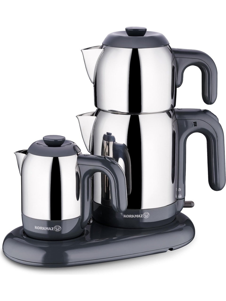 KORKMAZ A353-09 MIA CAY KAHVE MAKINESI INOX-ANTRASIT