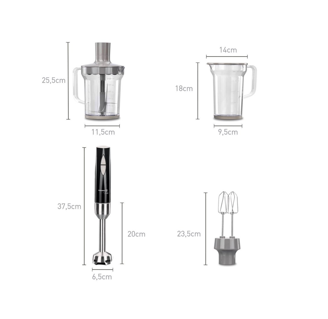 KORKMAZ A445-06 VANILYA VERTEX MEGA BLENDER SET