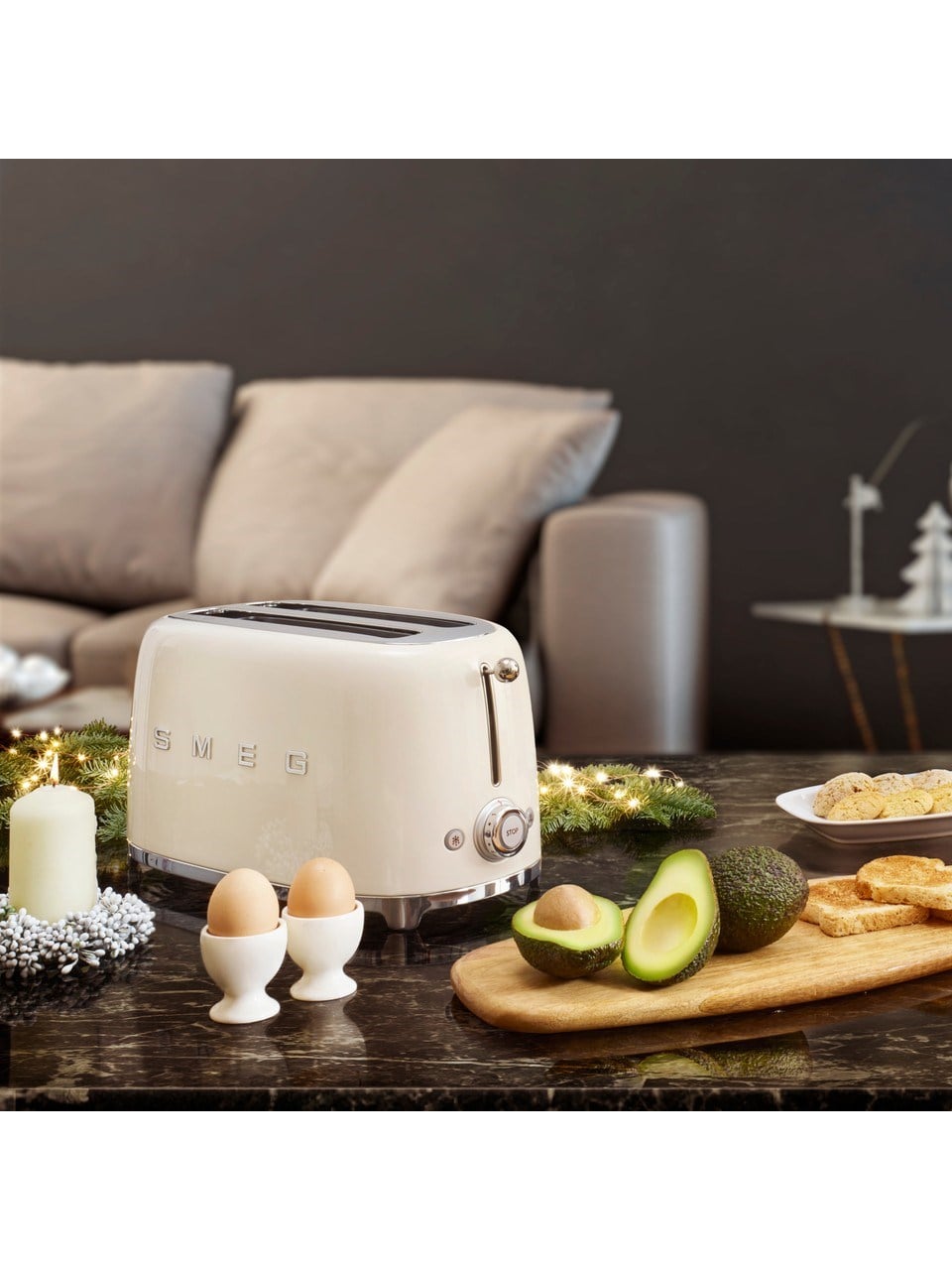 SMEG RETRO TSF01CREU KREM EKMEK KIZARTMA MAKİNESİ