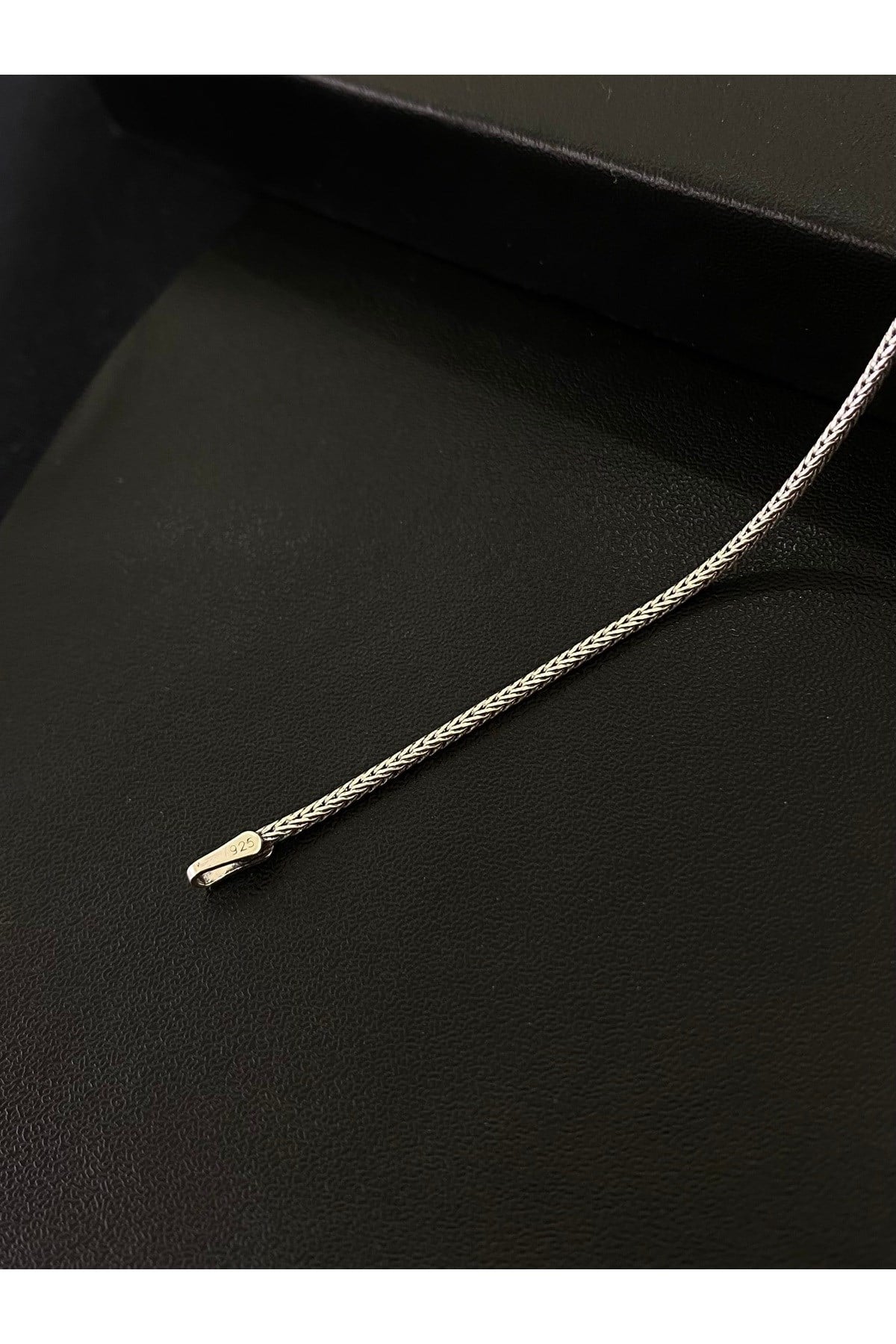 925 Ayar Gümüş 1.5 MM Tilki Kuyruğu Erkek Gümüş Bileklik (1.5MM)