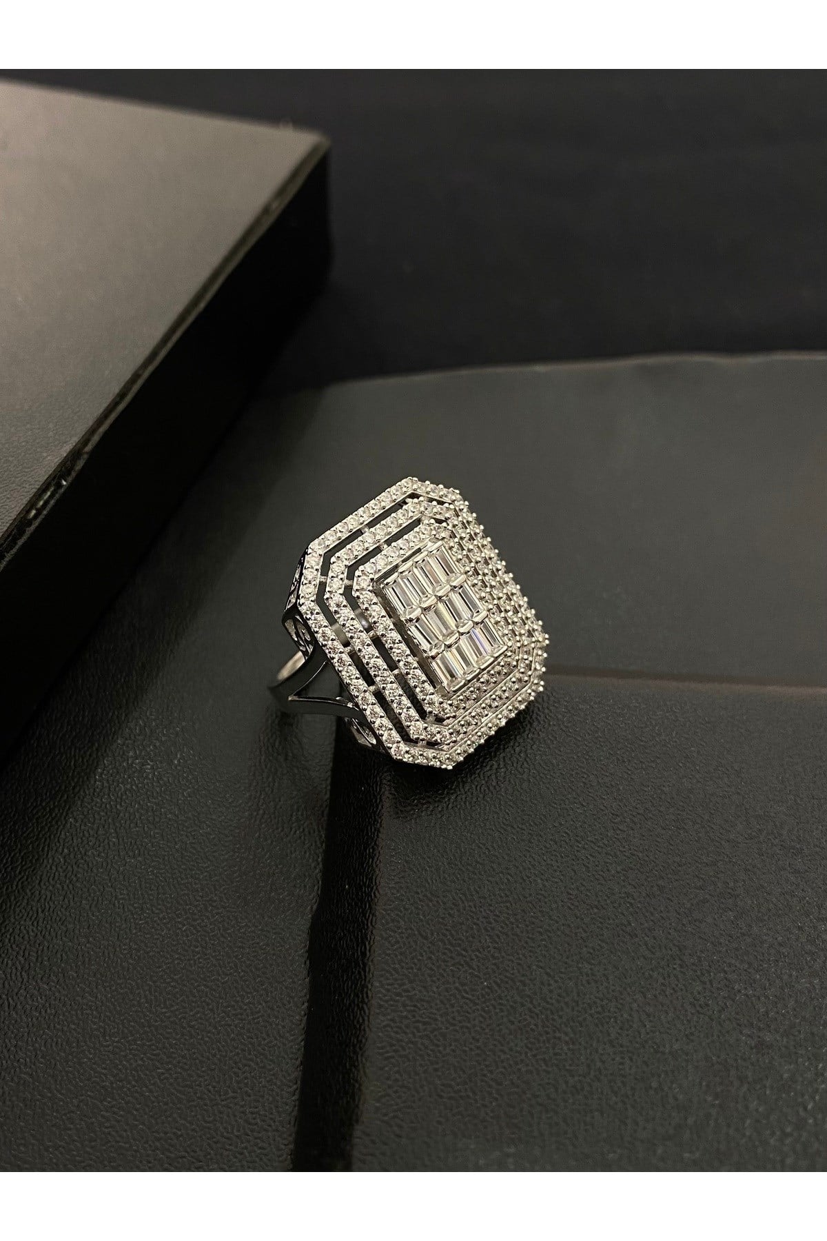 925 Ayar Gümüş Baget Kadın Yüzük
