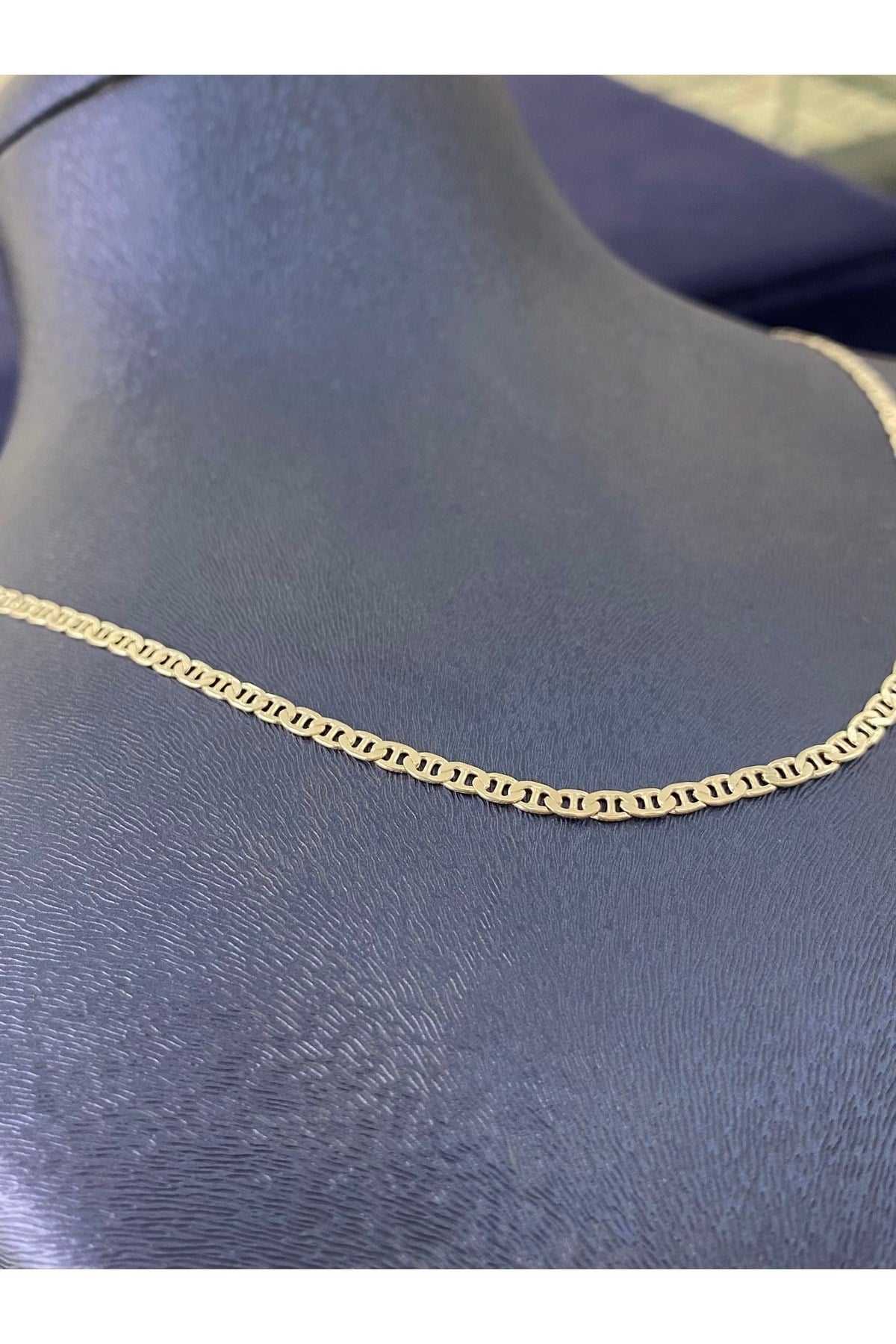 925 Ayar Gümüş Barlı Zincir Modeli Erkek Gümüş Zincir - Kolye (2.5 MM Kalınlığında)