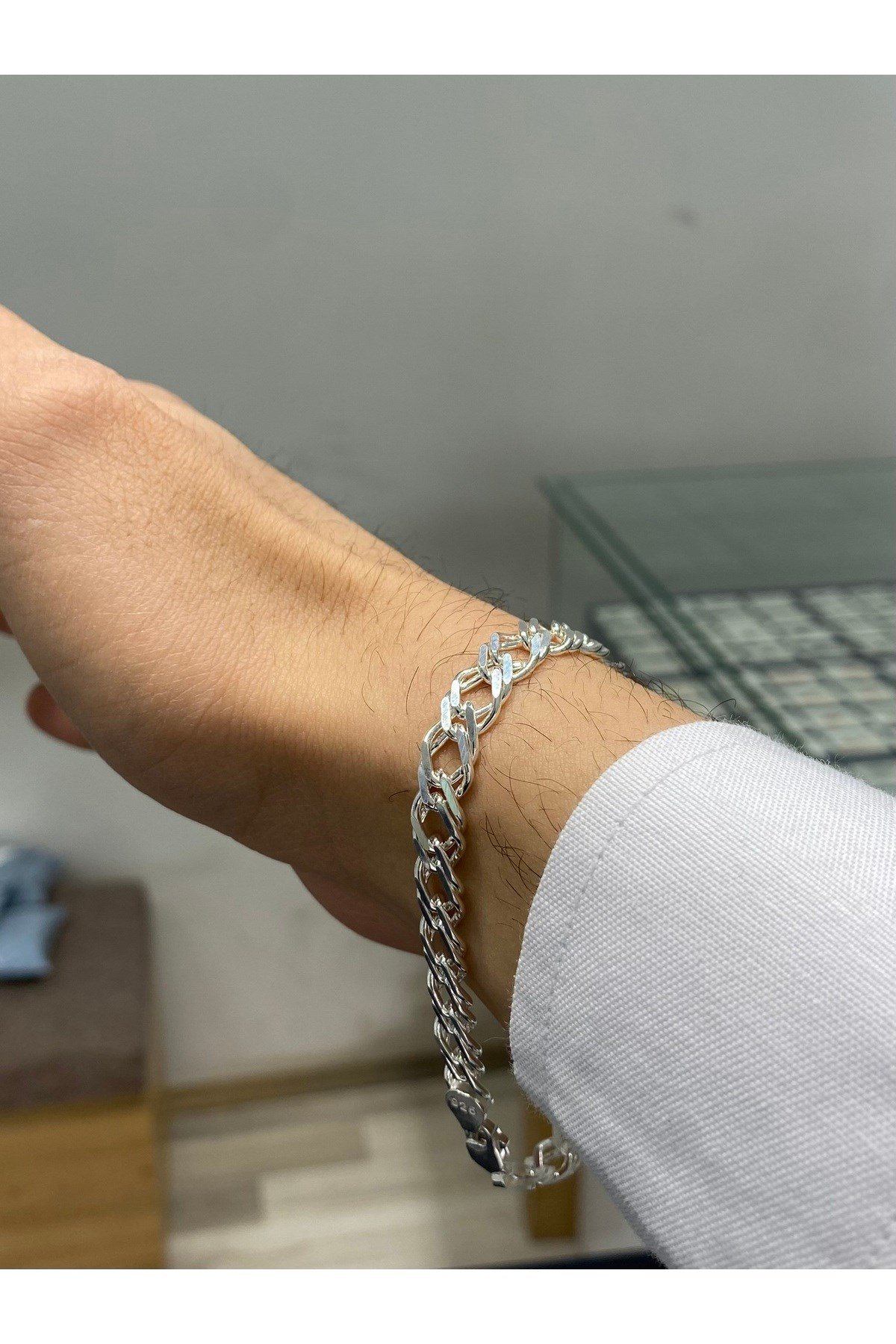925 Ayar Gümüş Erkek Bileklik (7.5MM)