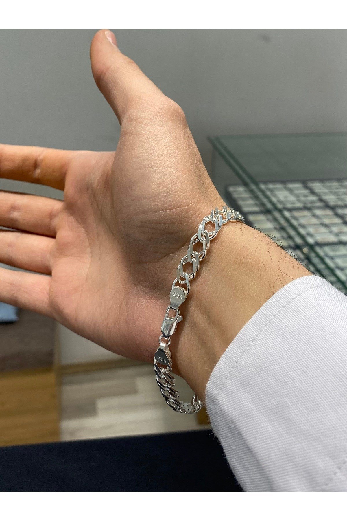925 Ayar Gümüş Erkek Bileklik (7.5MM)