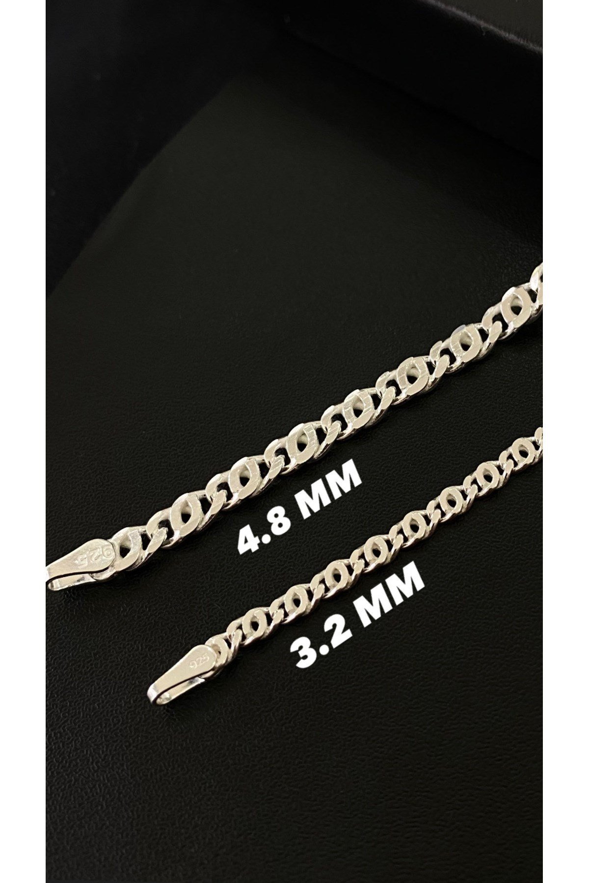 925 Ayar Gümüş Erkek Gümüş Bileklik (3.2 MM)