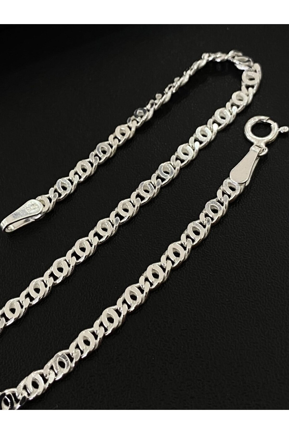 925 Ayar Gümüş Erkek Gümüş Bileklik (3.2 MM)