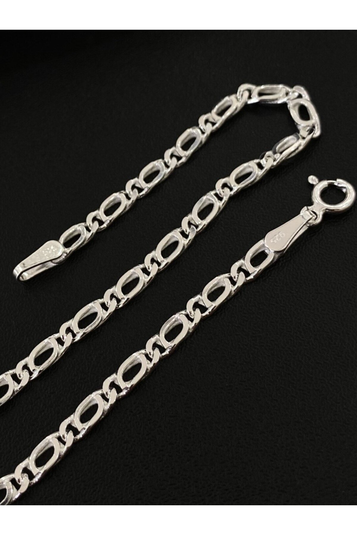 925 Ayar Gümüş Erkek Gümüş Bileklik (3.2MM)