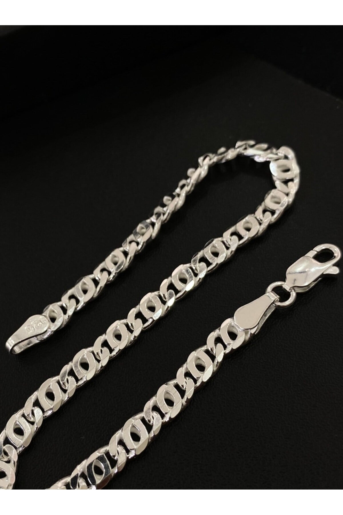 925 Ayar Gümüş Erkek Gümüş Bileklik (4.8 MM)