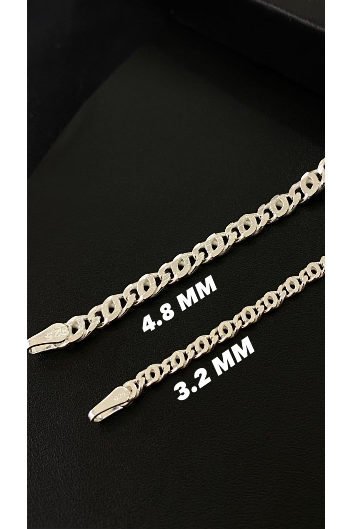 925 Ayar Gümüş Erkek Gümüş Bileklik (4.8 MM)