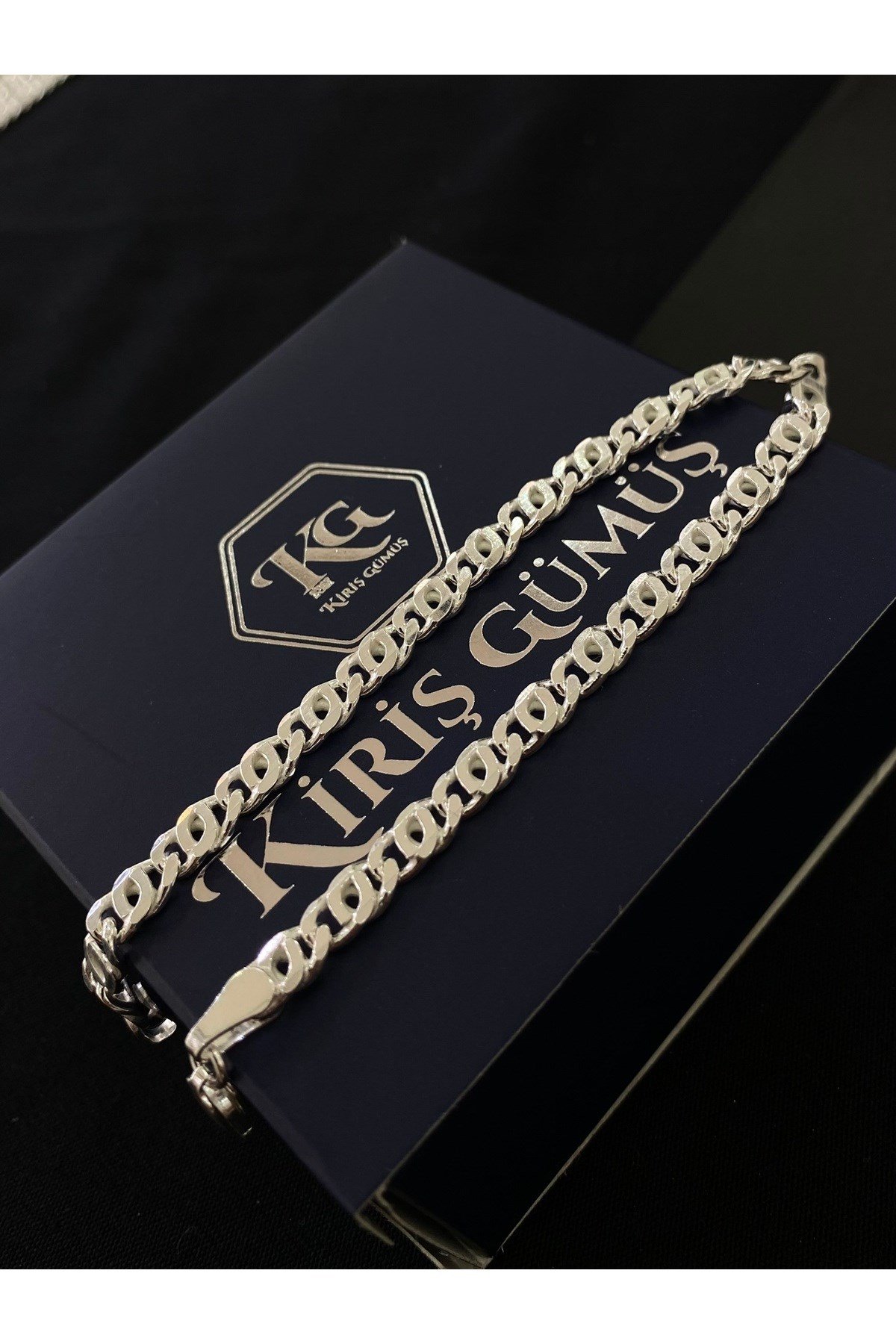 925 Ayar Gümüş Erkek Gümüş Bileklik (4.8 MM)