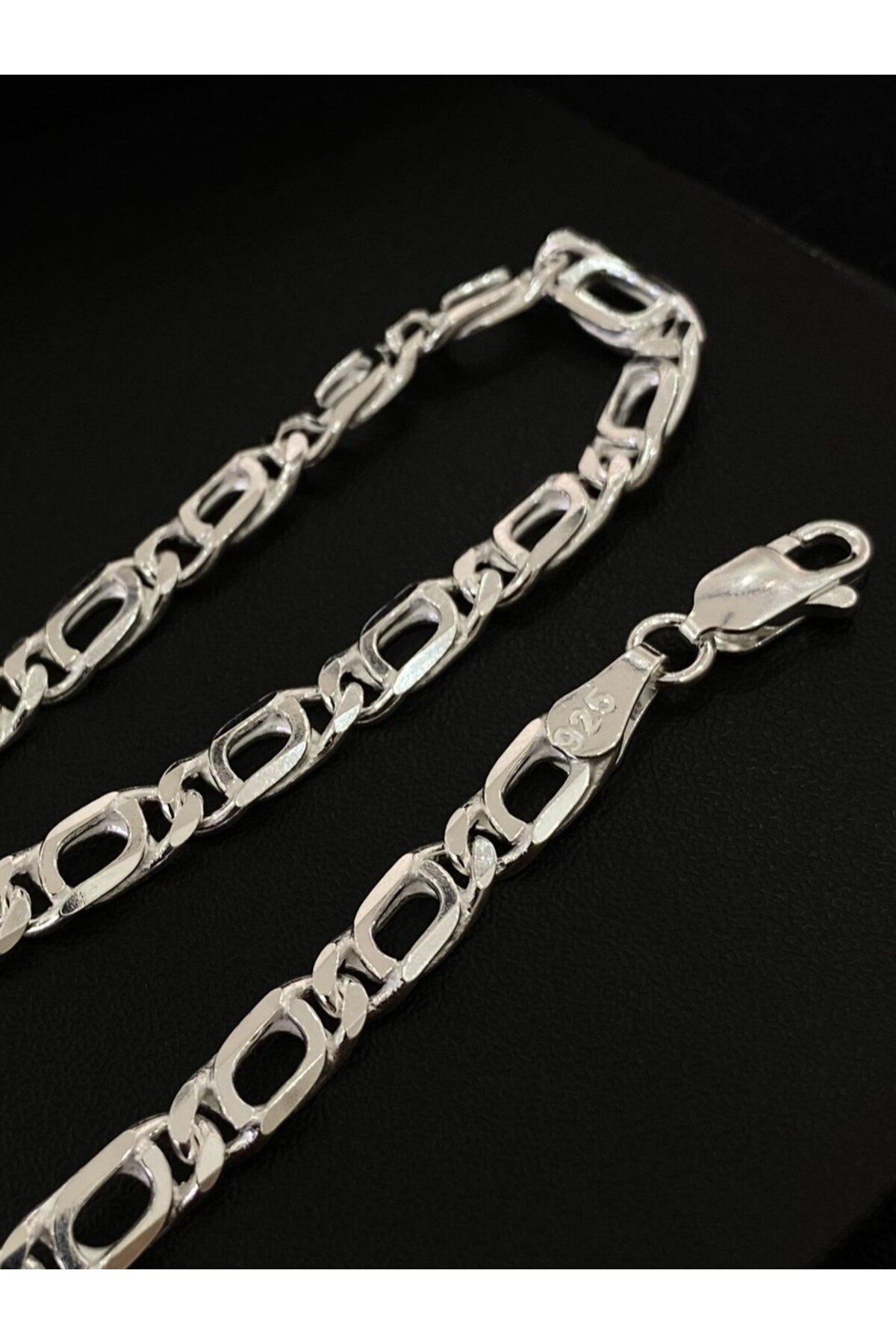 925 Ayar Gümüş Erkek Gümüş Bileklik (5 MM)
