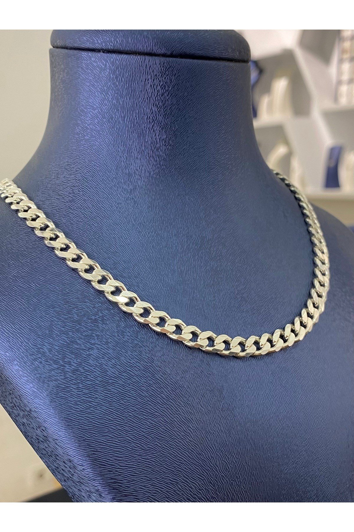 925 Ayar Gümüş Gurmet Modeli Erkek Gümüş Zincir Kolye (5.8 MM Kalınlığında)