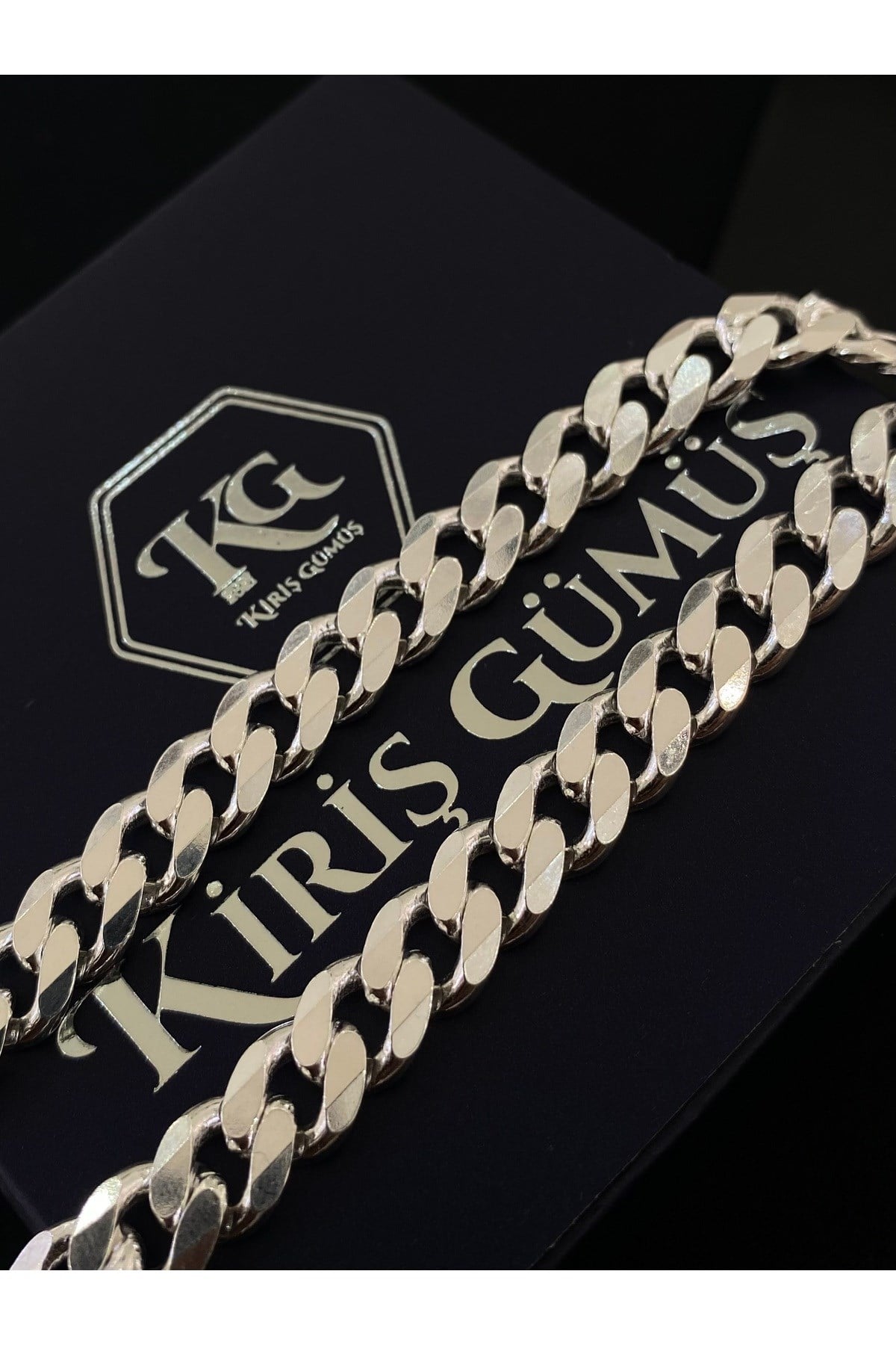 925 Ayar Gümüş Gurmet Modeli Erkek Gümüş Bileklik (8MM)