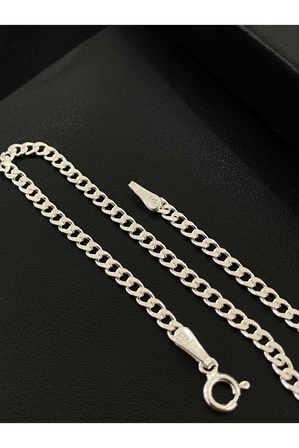925 Ayar Gümüş Gurmet Modeli Erkek Gümüş Bileklik (3MM)