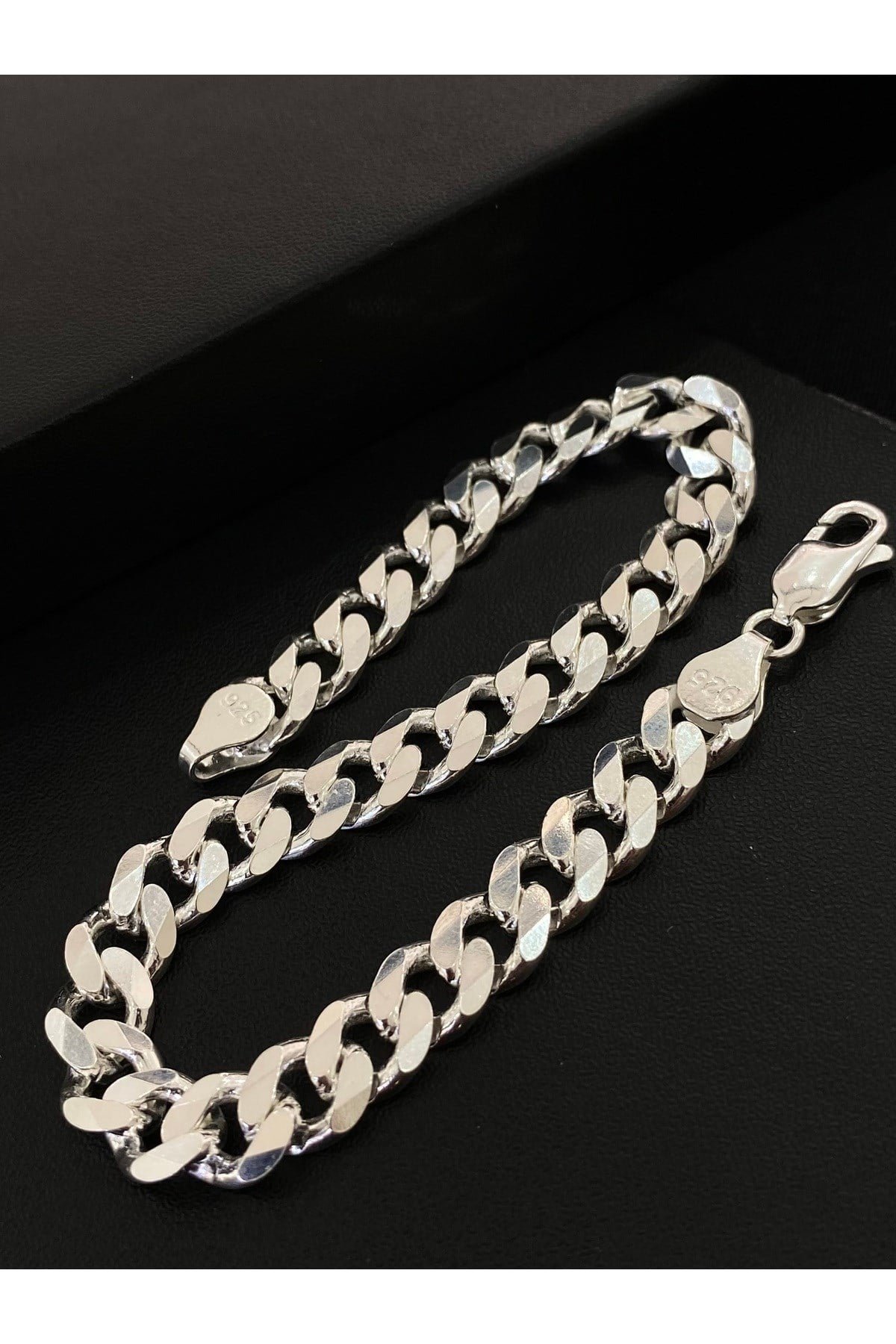 925 Ayar Gümüş Gurmet Modeli Erkek Gümüş Bileklik (8MM)