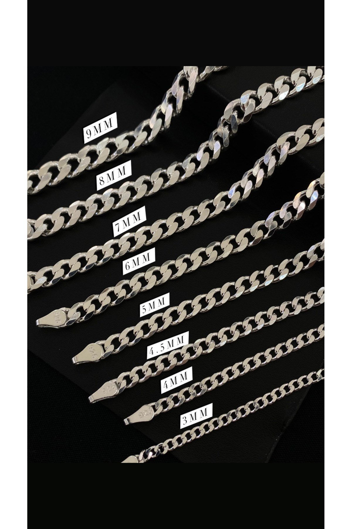 925 Ayar Gümüş Gurmet Modeli Erkek Gümüş Bileklik (4MM)
