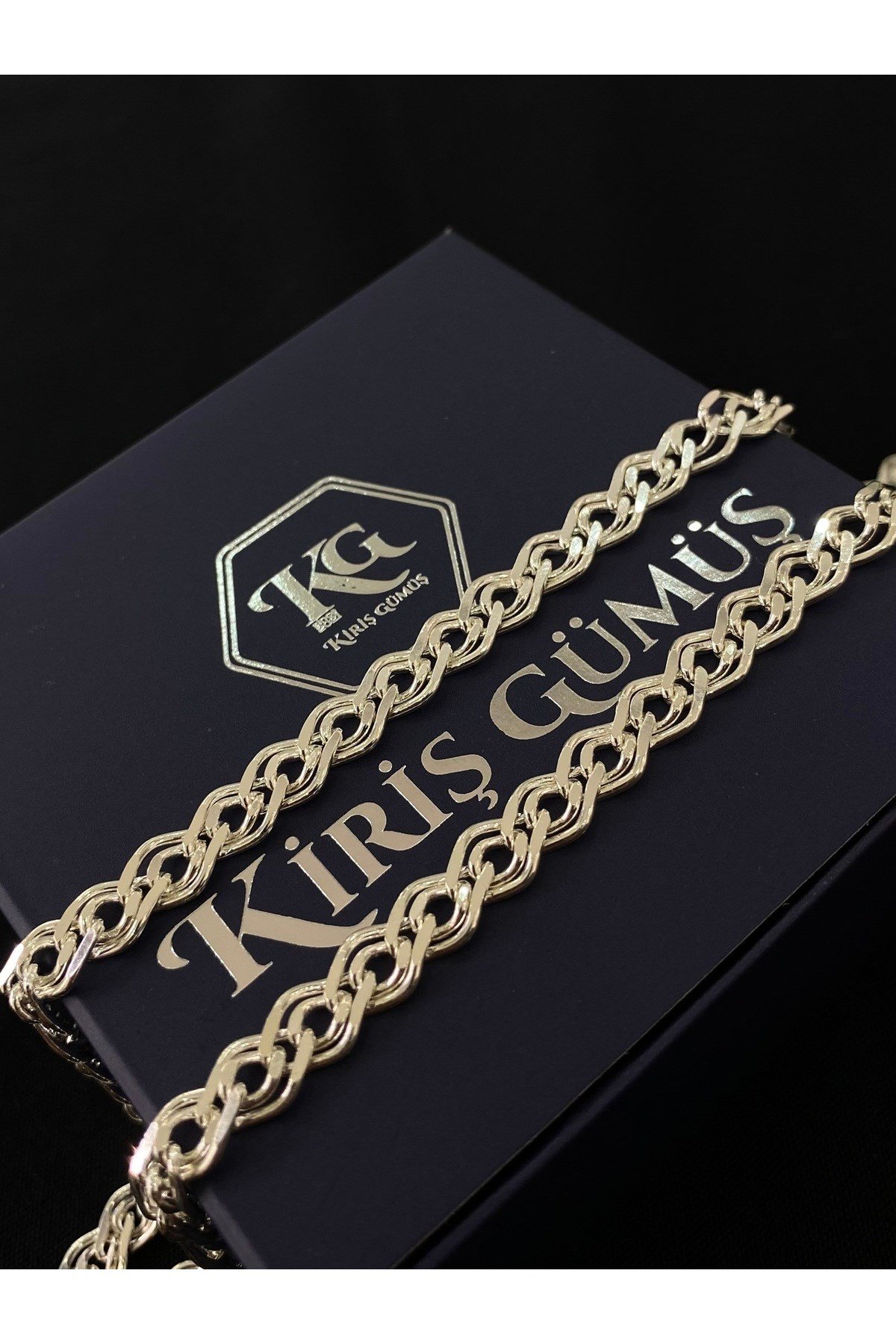 925 Ayar Gümüş Nano Modeli Erkek Gümüş Zincir - Kolye (6.2 MM Kalınlığında)