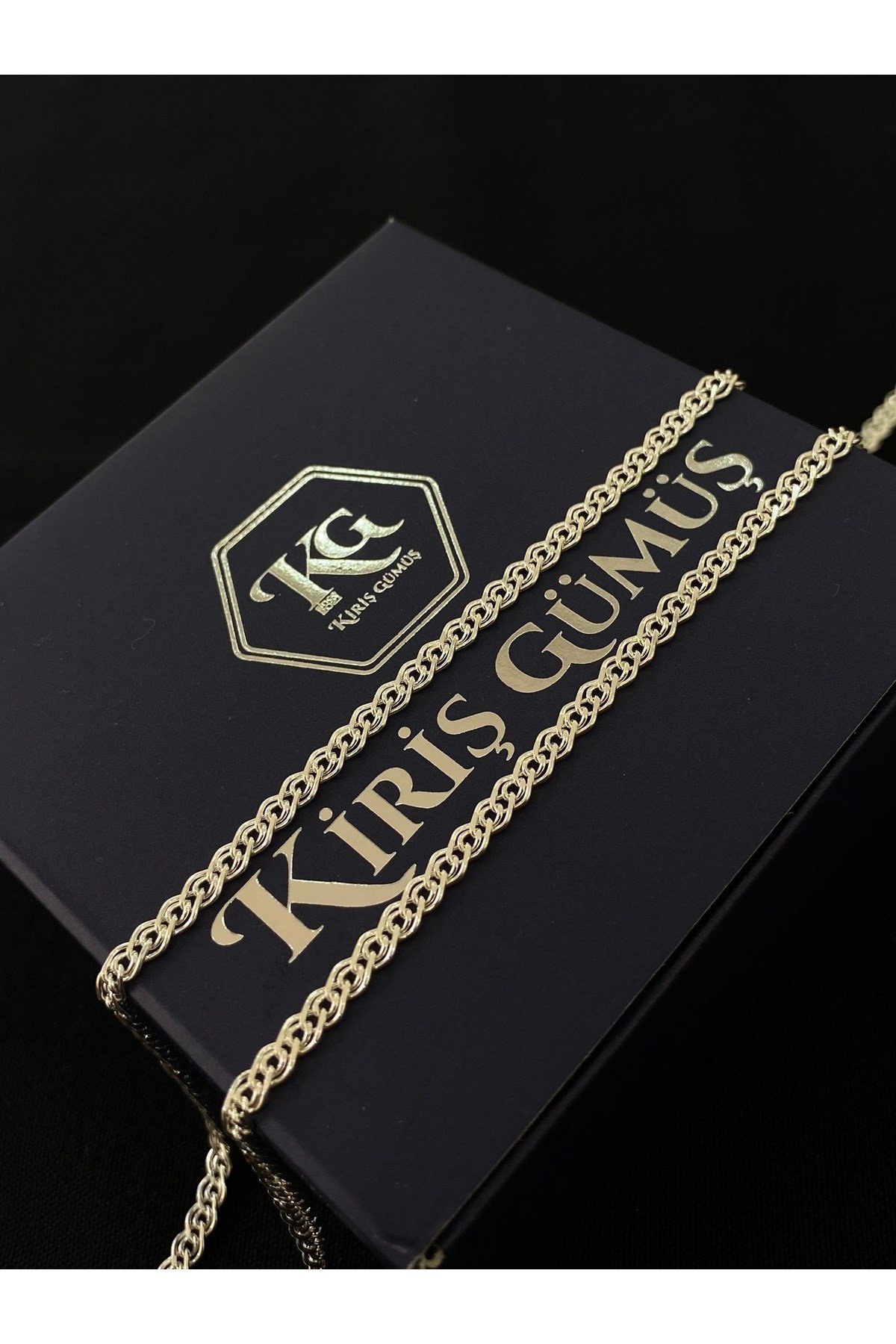 925 Ayar Gümüş Nano Modeli Erkek Gümüş Zincir - Kolye (3 MM Kalınlığında)