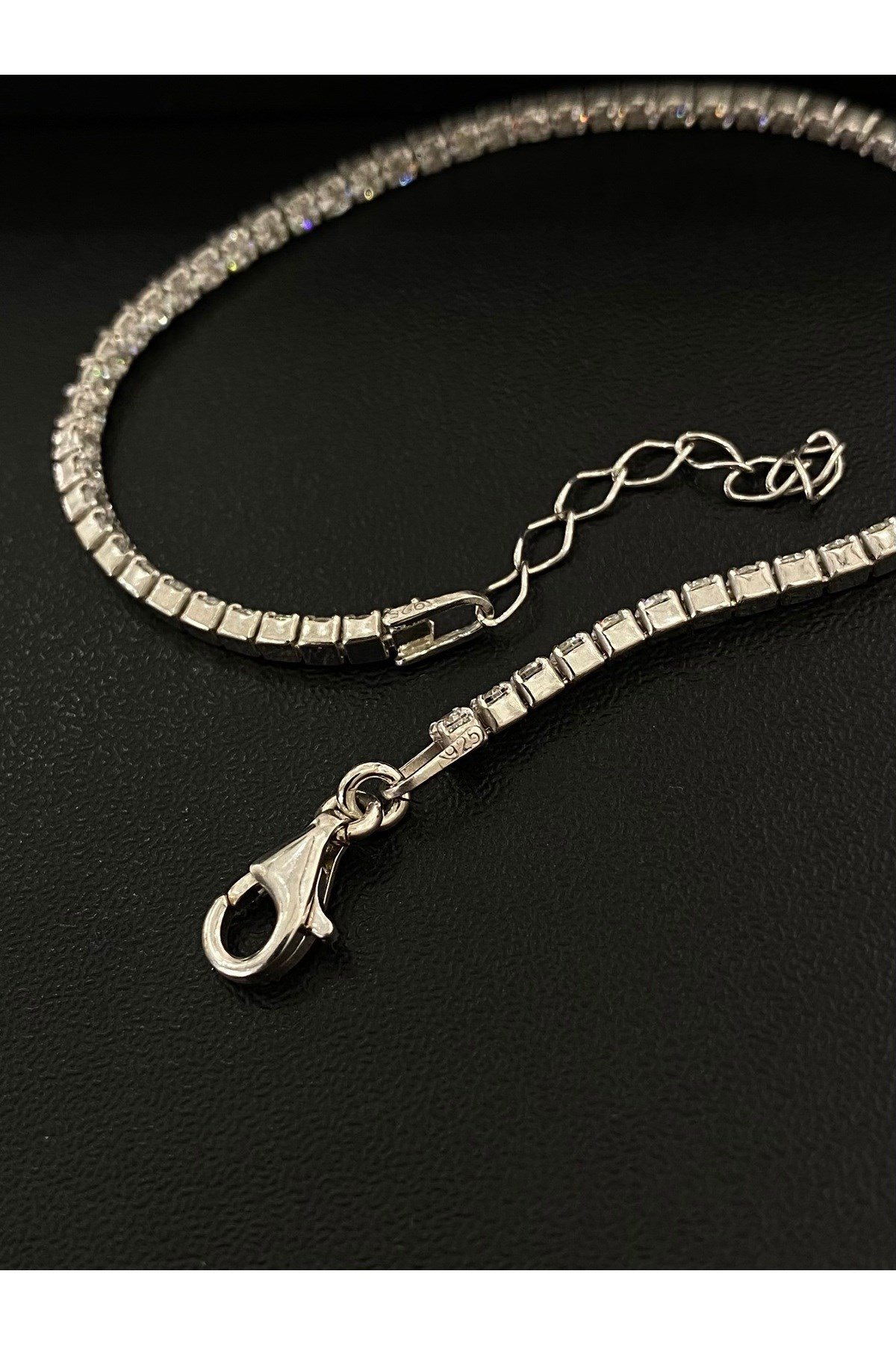 925 Ayar Gümüş Su Yolu Kadın Gümüş Bileklik (2MM) (17 3CM)
