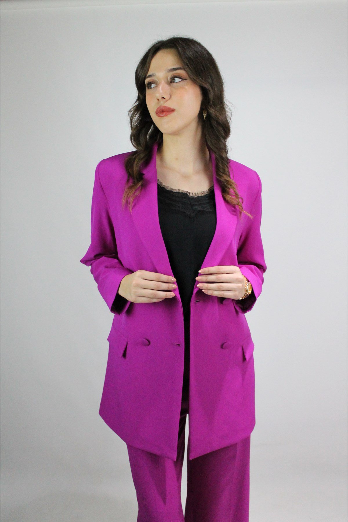 FUŞYA PANTOLON CEKET TAKIM