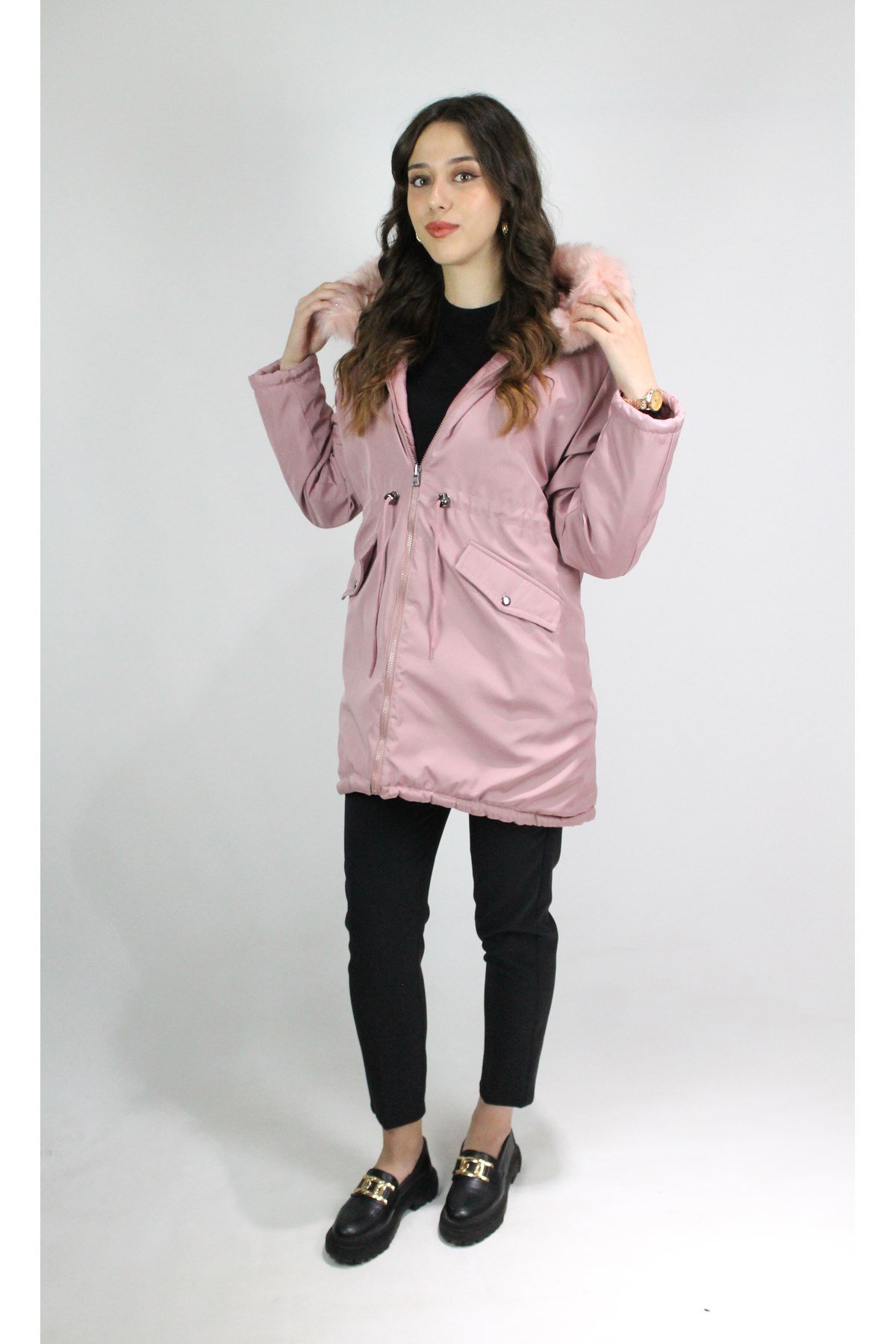 PEMBE KIŞLIK KABAN
