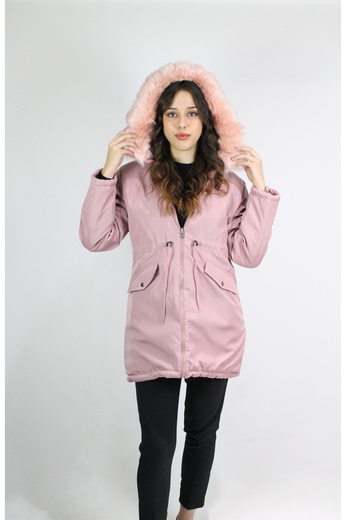 PEMBE KIŞLIK KABAN