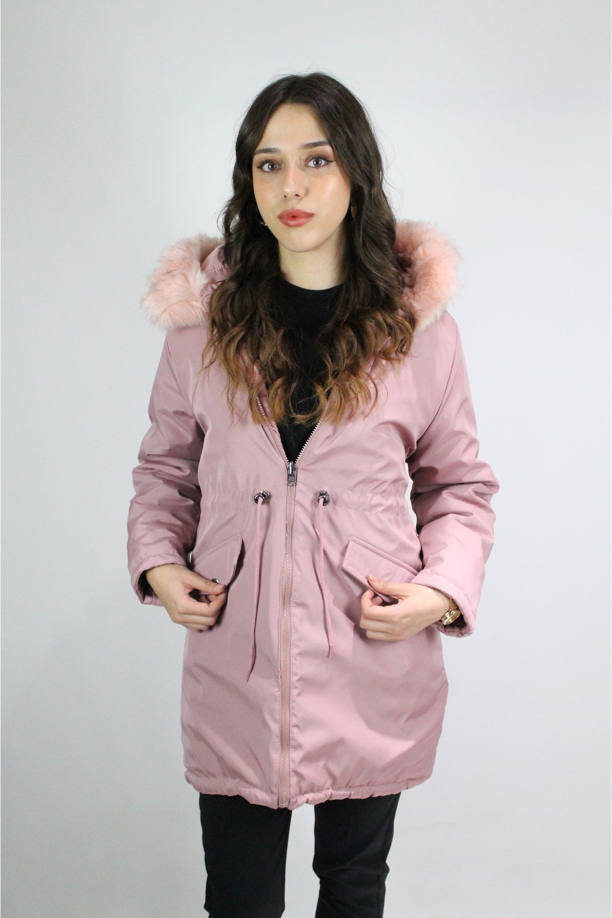 PEMBE KIŞLIK KABAN